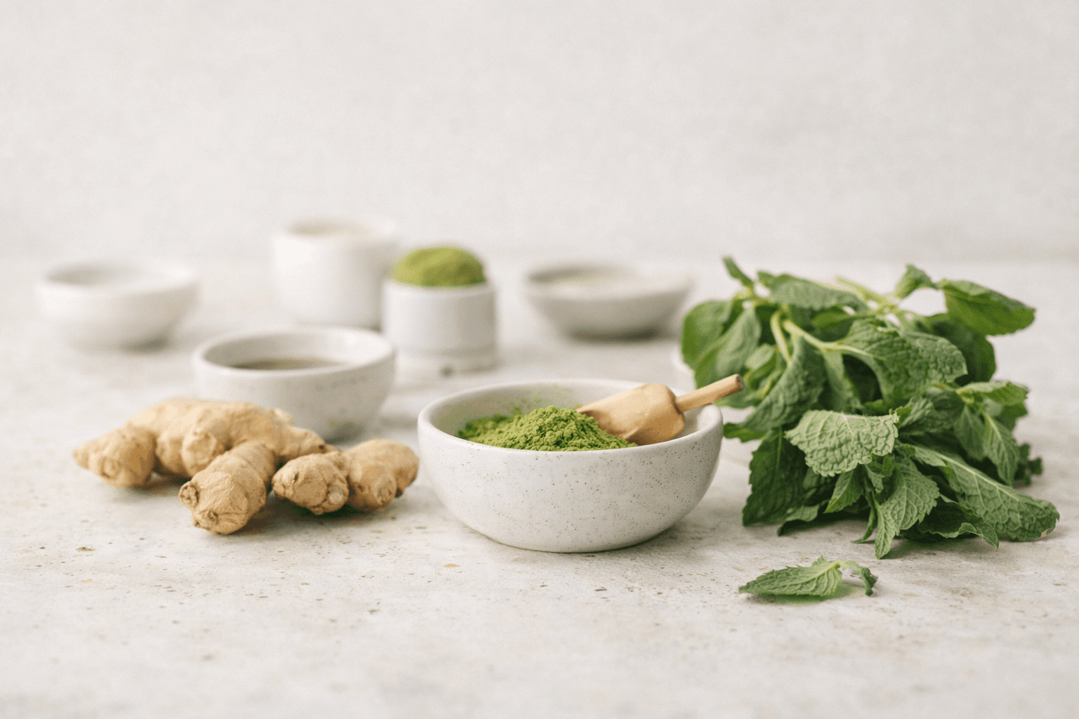 Premium functional ingredients close up